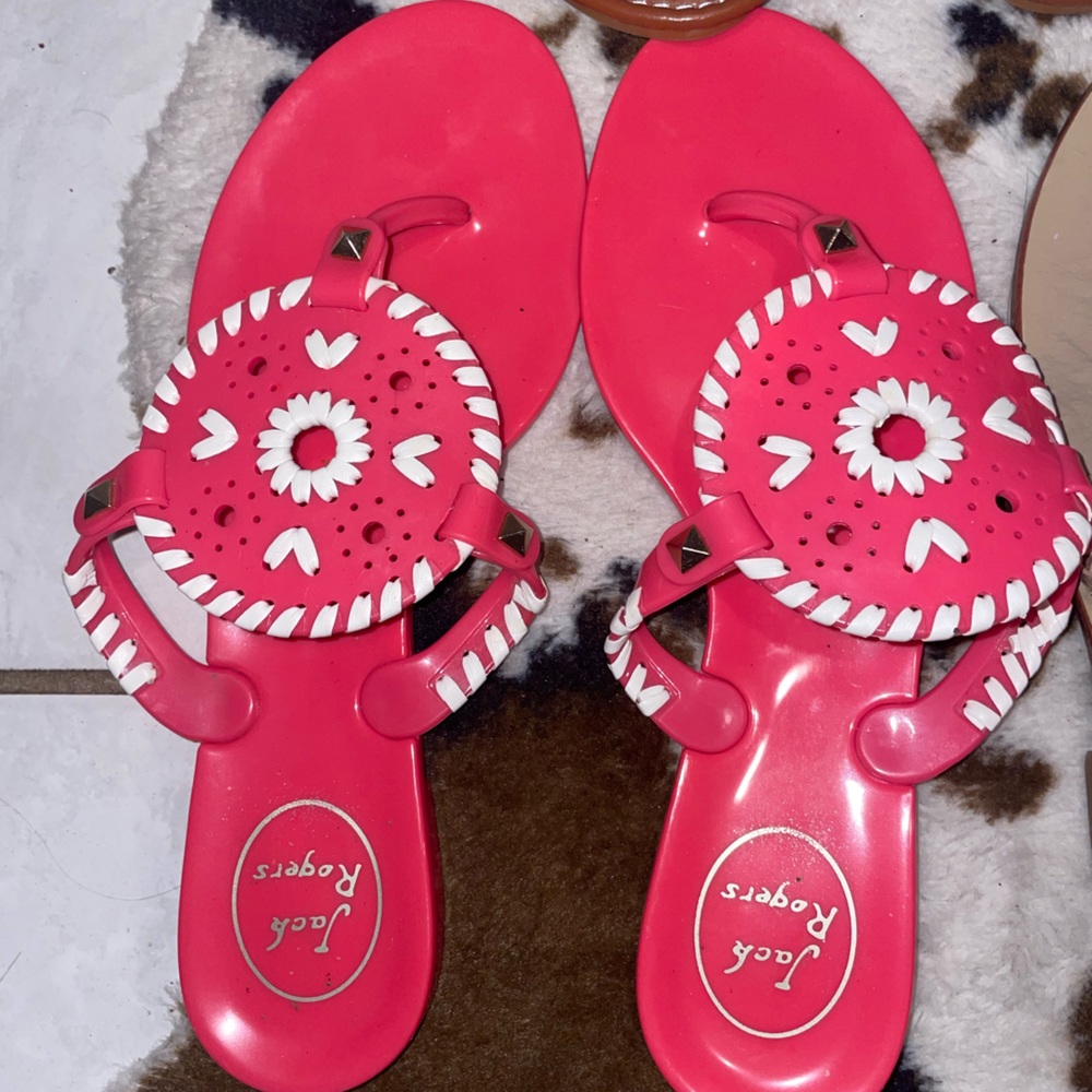 Pink Jelly Jack Rogers Sandals 💓